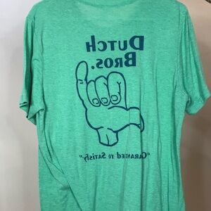 RARE Green Dutch Bros Shirt